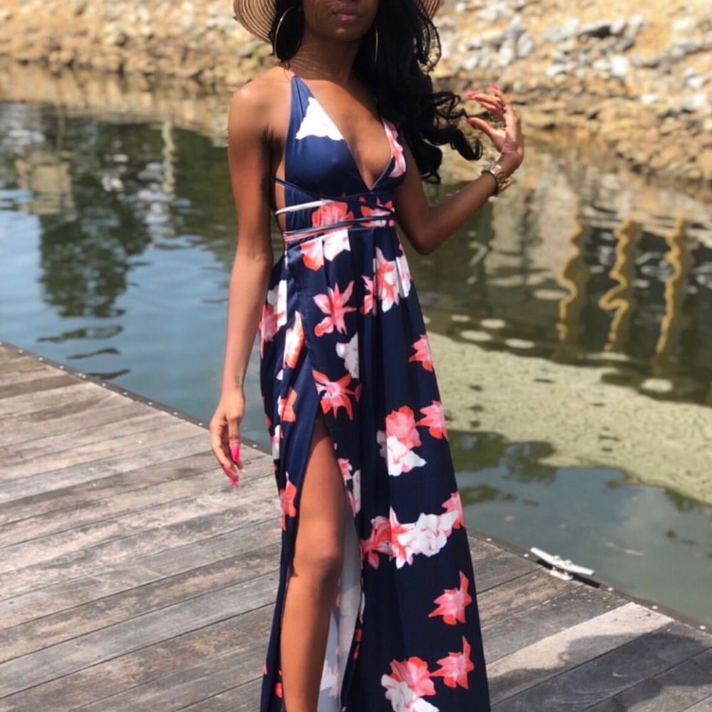 Floral Maxi Dress - Size XS/S - Worn Once
